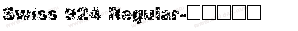 Swiss 924 Regular字体转换